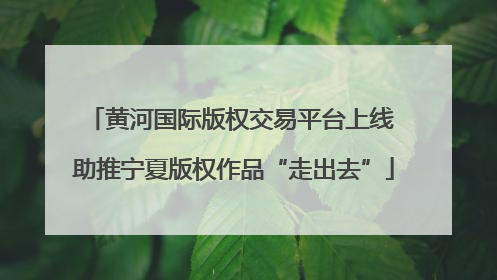 黄河国际版权交易平台上线 助推宁夏版权作品“走出去”