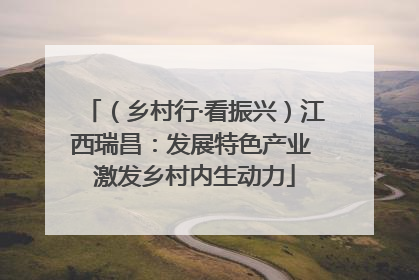 （乡村行·看振兴）江西瑞昌：发展特色产业 激发乡村内生动力