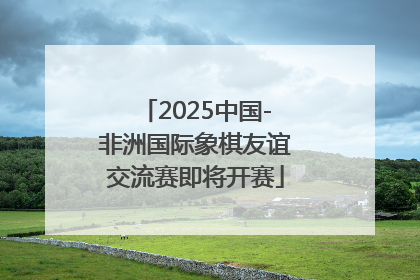 2025中国-非洲国际象棋友谊交流赛即将开赛
