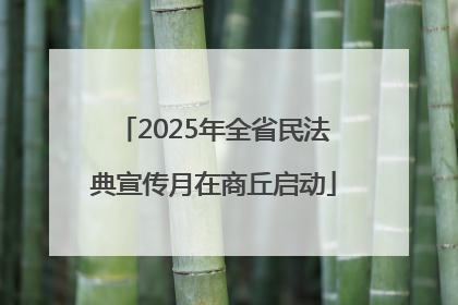2025年全省民法典宣传月在商丘启动