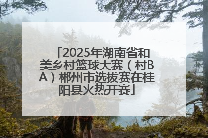 2025年湖南省和美乡村篮球大赛（村BA）郴州市选拔赛在桂阳县火热开赛