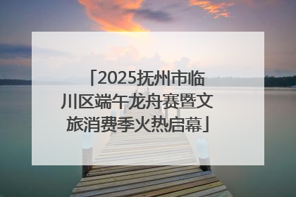 2025抚州市临川区端午龙舟赛暨文旅消费季火热启幕