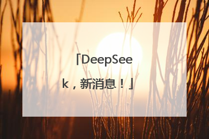 DeepSeek，新消息！